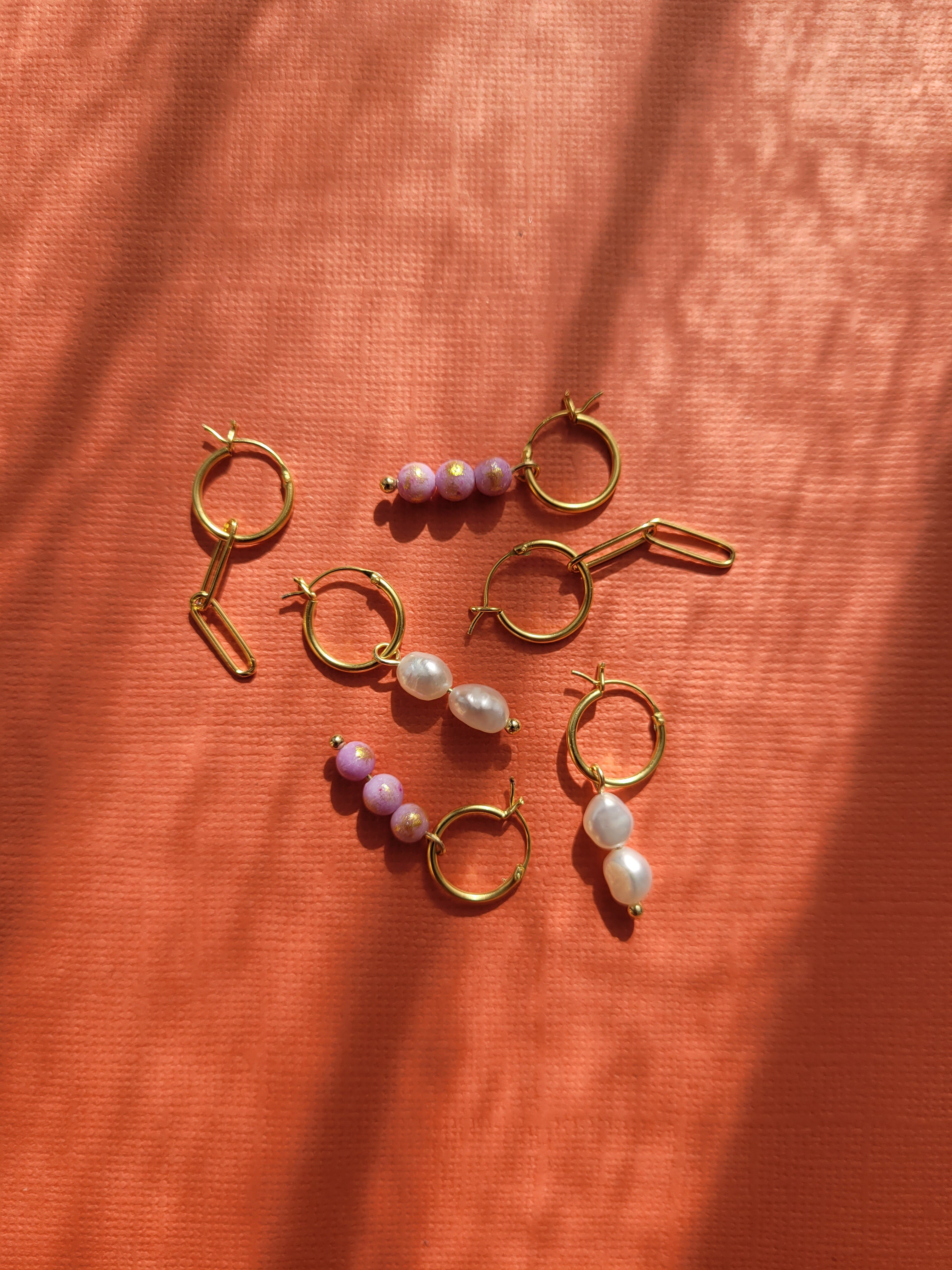 Oorringen huggie | goud | Schakel