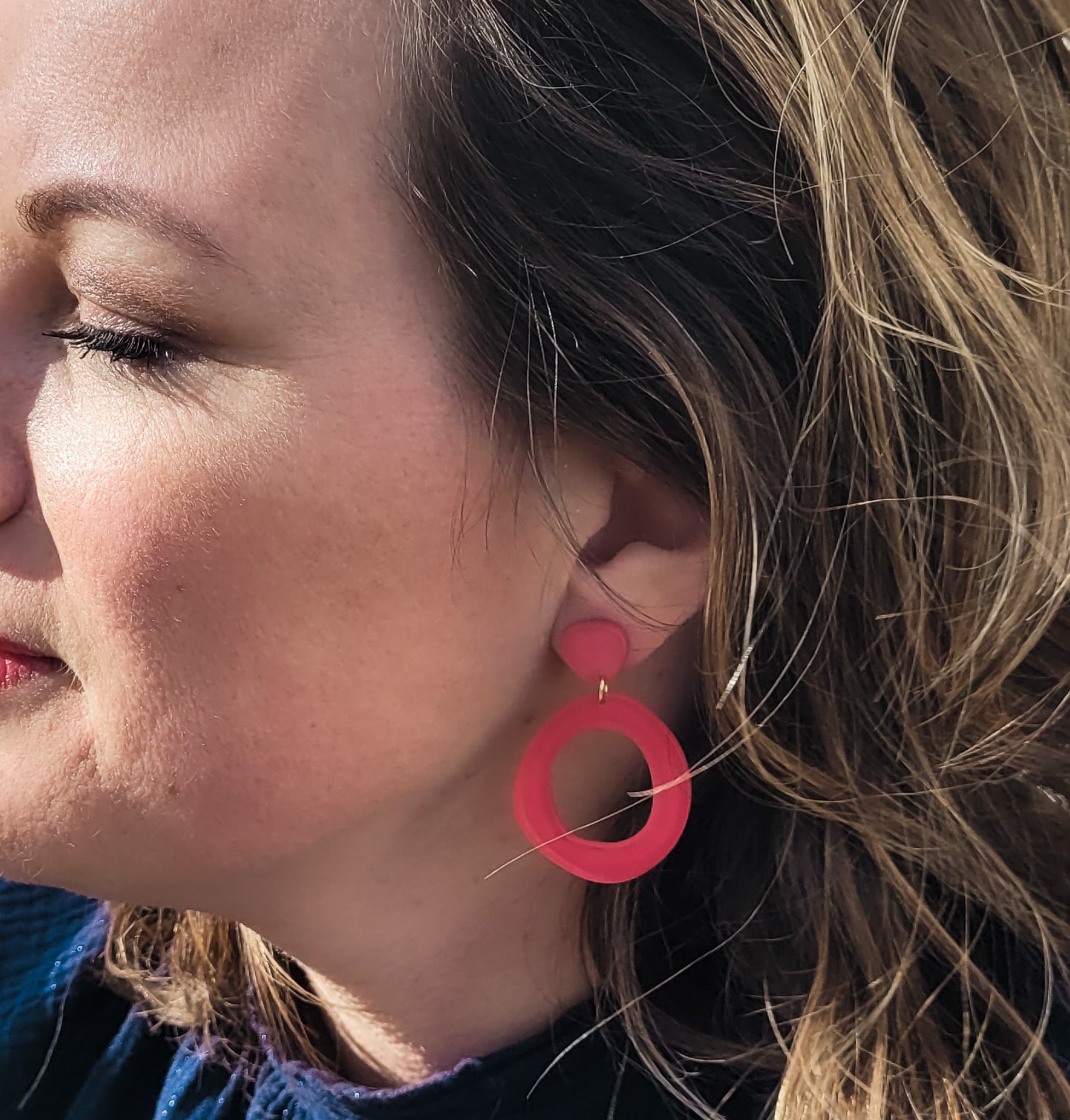 Statement oorbellen | Organisch | Naomi | ZIJDEGLANS