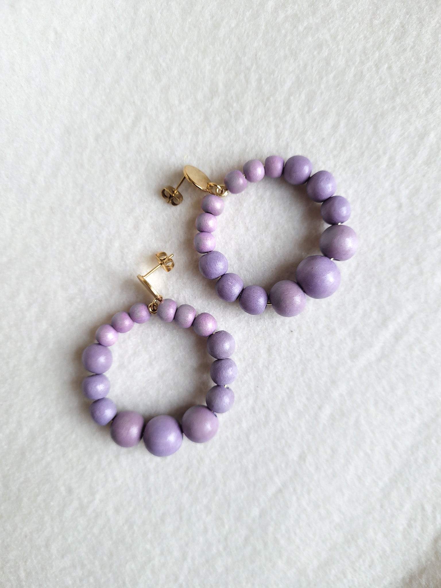 Statement oorbellen kralen | Rond | Mare