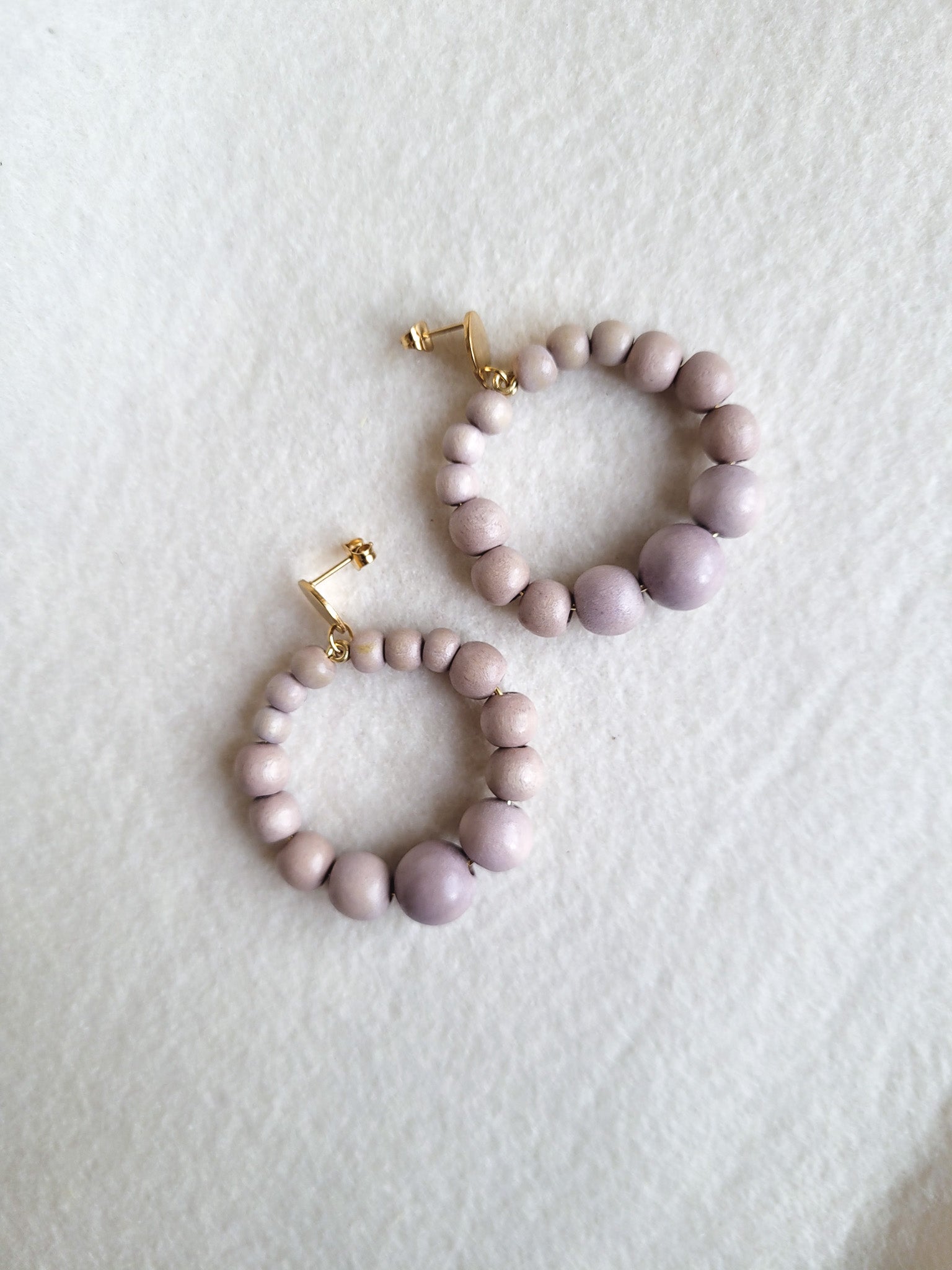 Statement oorbellen kralen | Rond | Mare