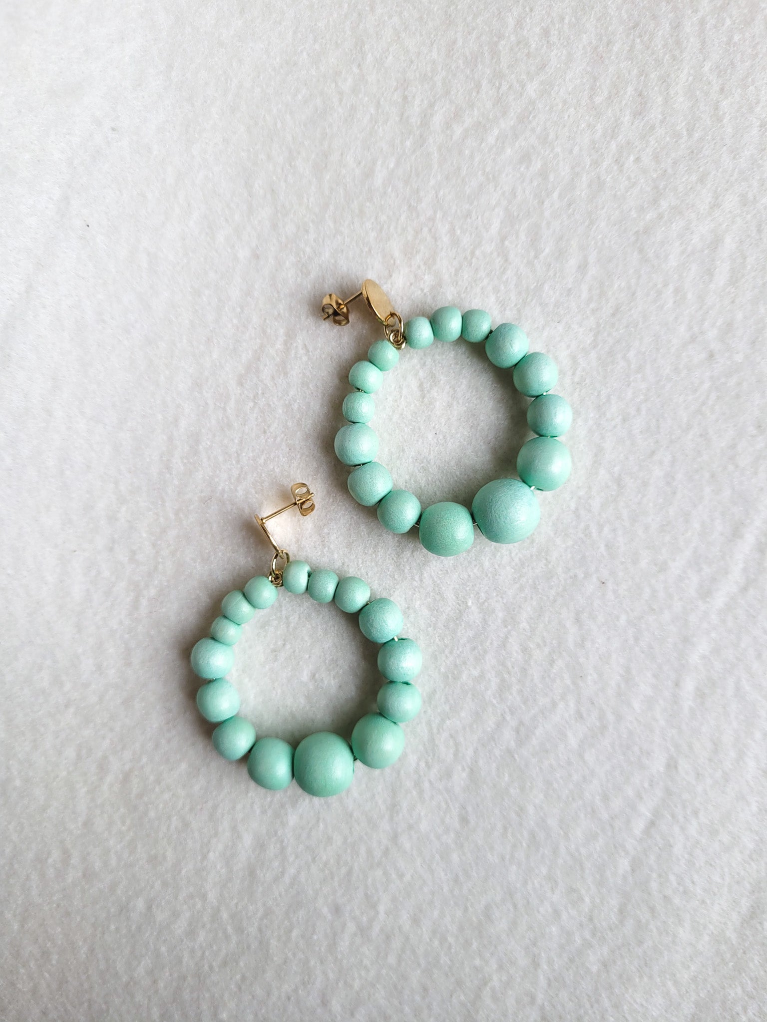Statement oorbellen kralen | Rond | Mare
