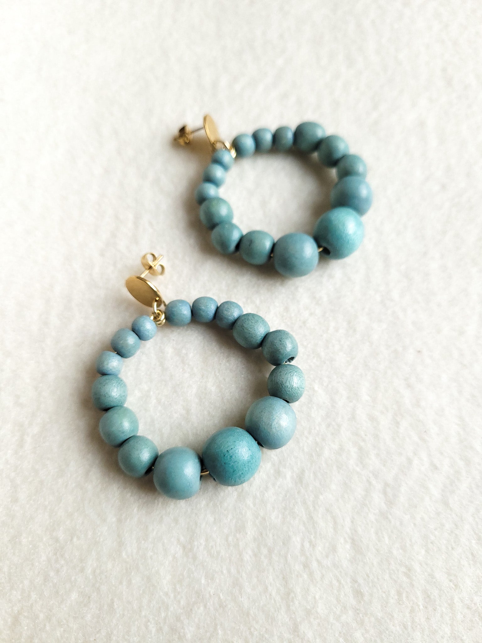 Statement oorbellen kralen | Rond | Mare