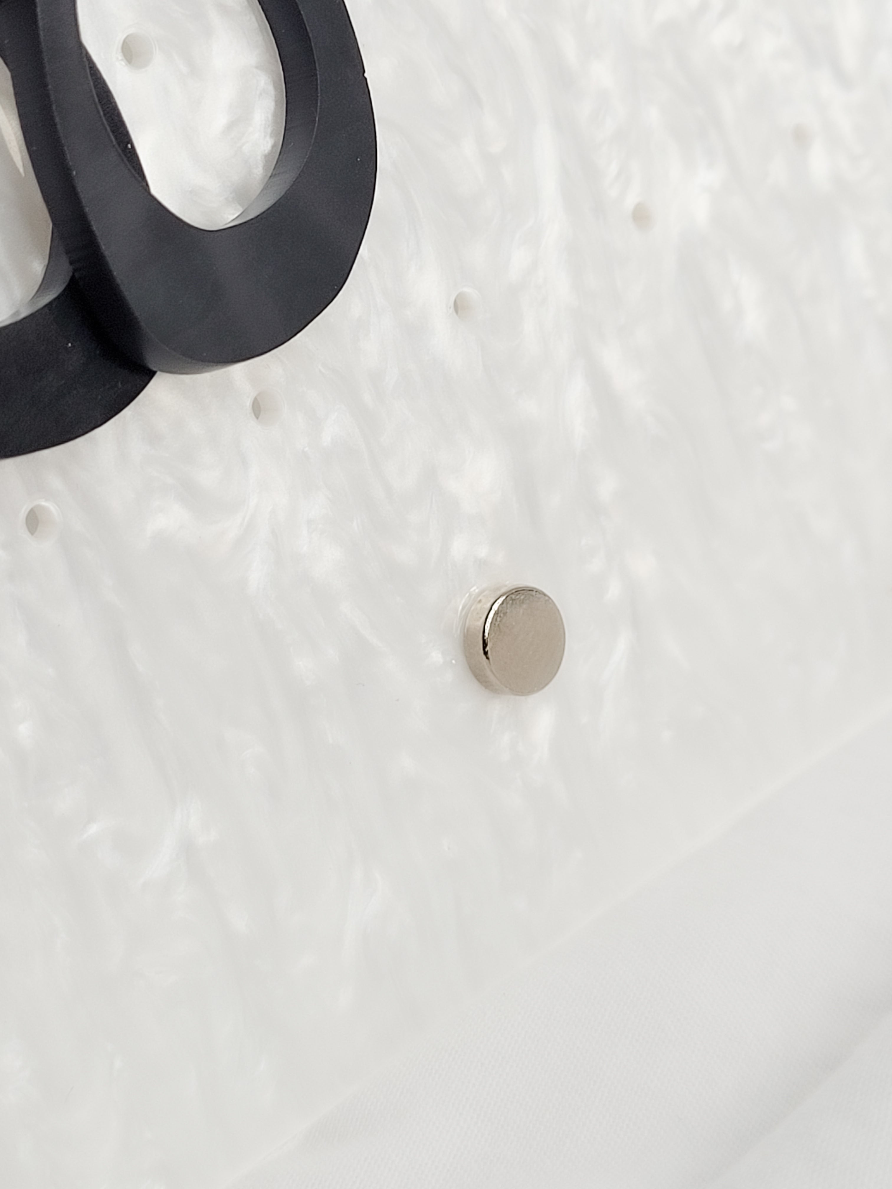 Oorbellen rek | Voor stekertjes | Organisch | Wit