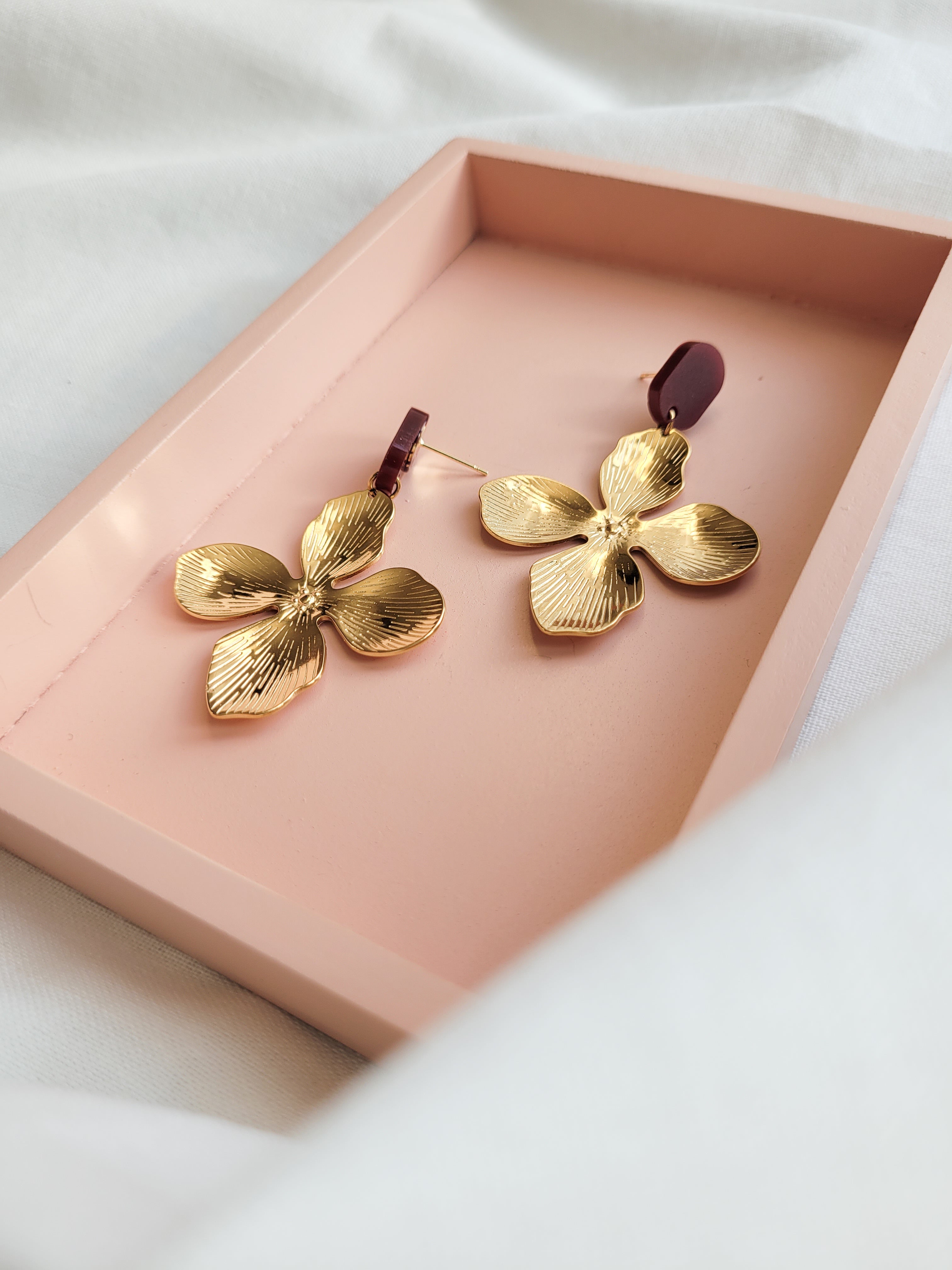 Statement oorbellen | Bloem | Lilly