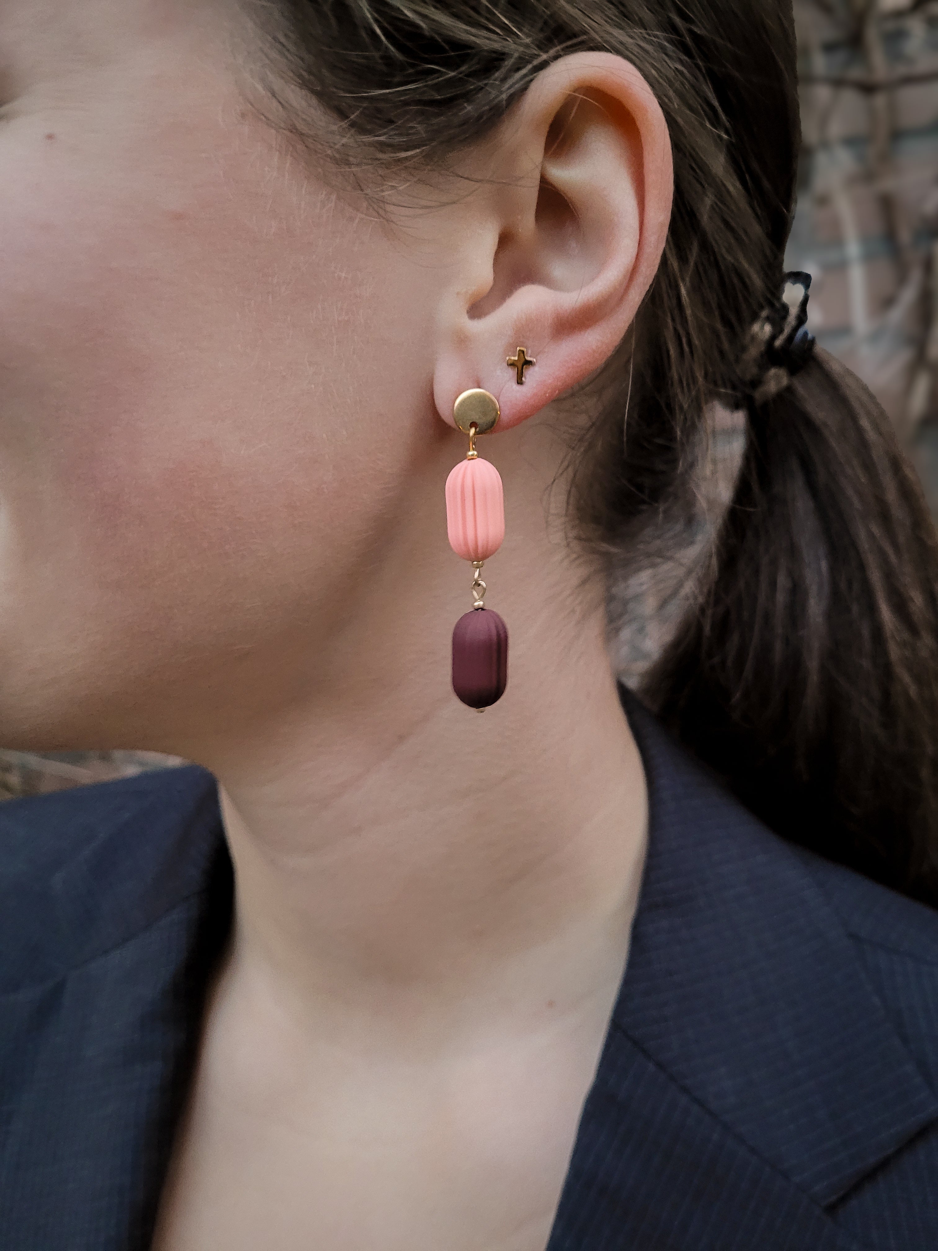 Statement oorbellen | kralen | Olivia