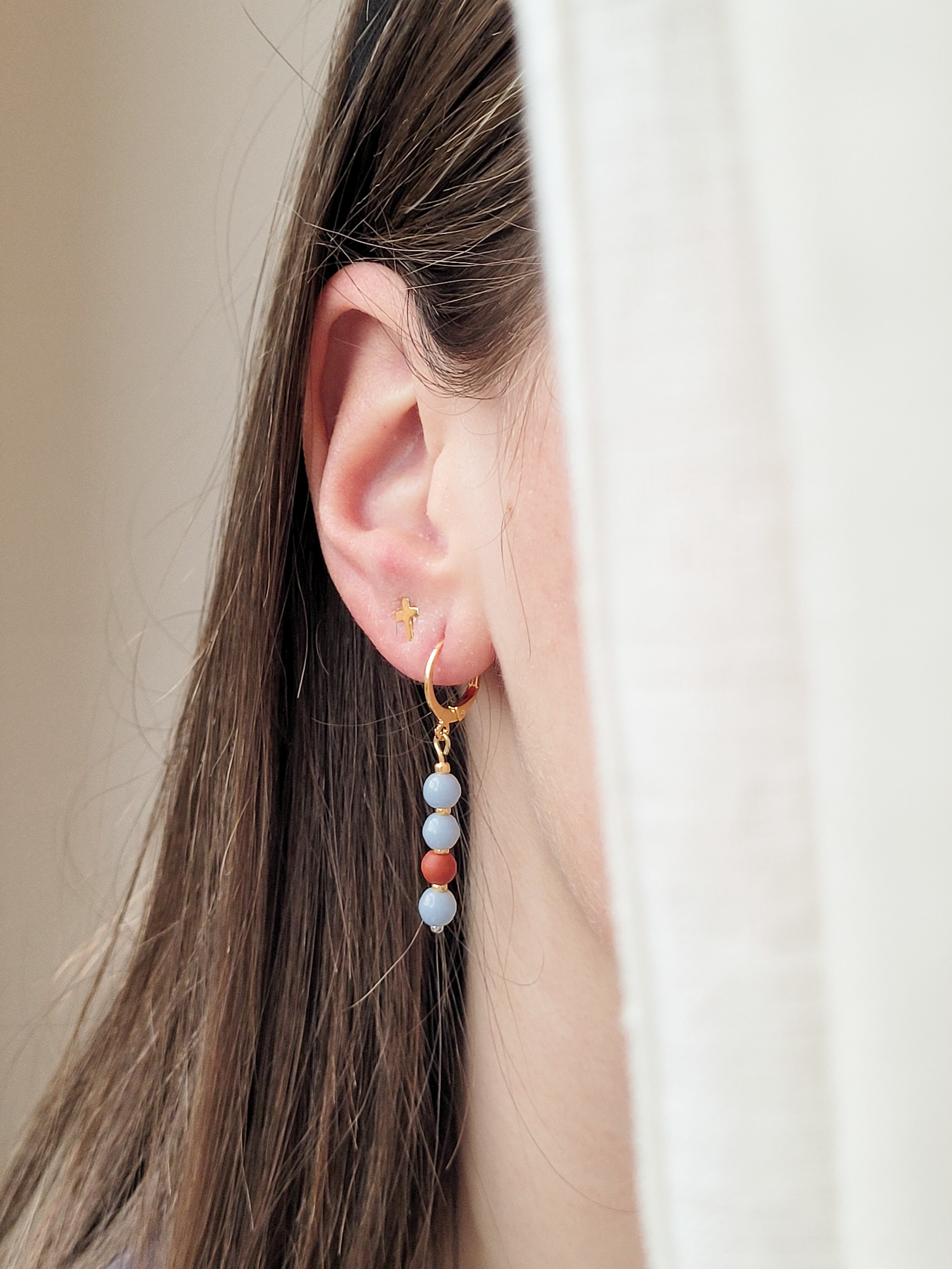 Oorringen huggie | goud en zilver | Lieke
