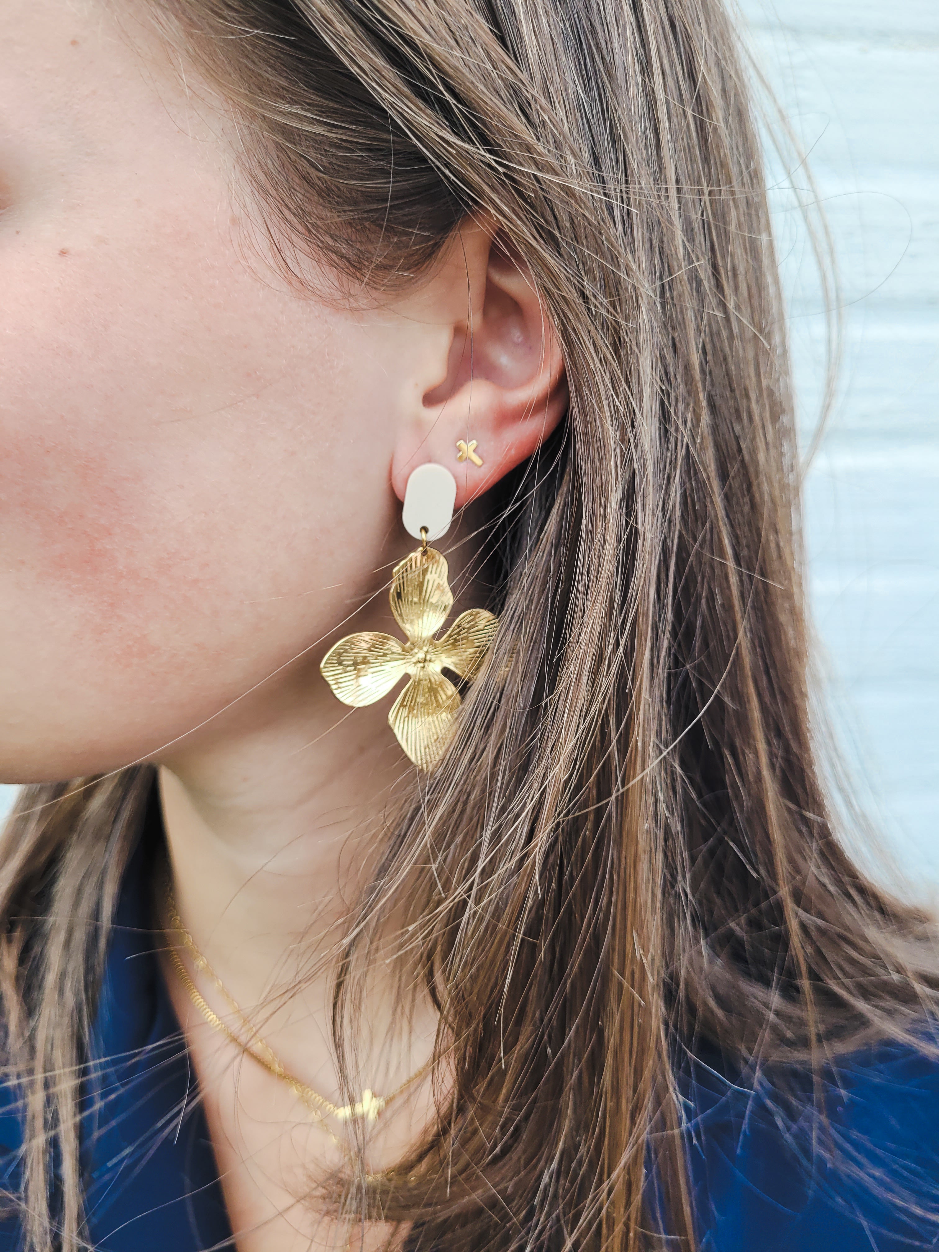 Statement oorbellen | Bloem | Lilly