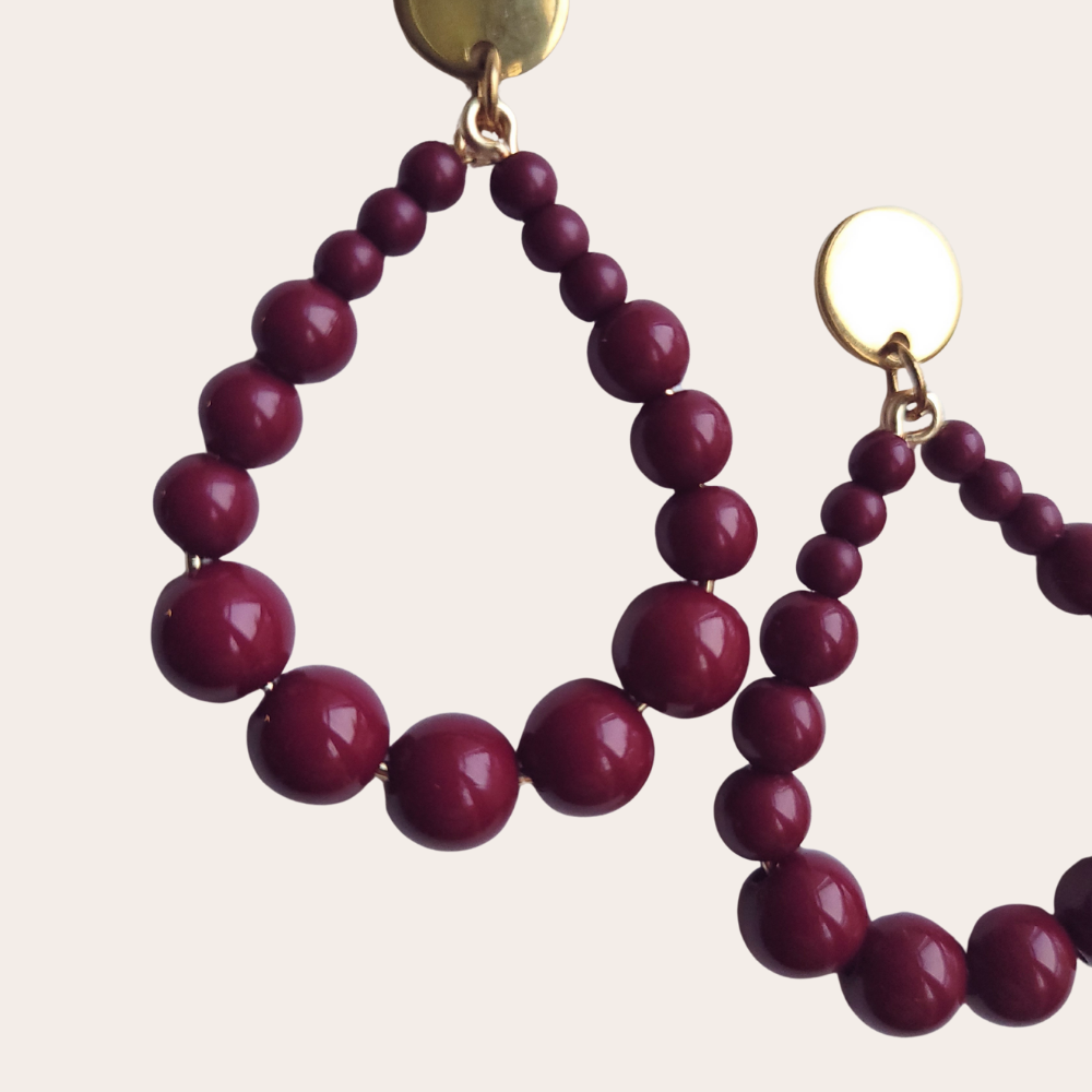 Statement oorbellen | Druppel | Juna | Glans