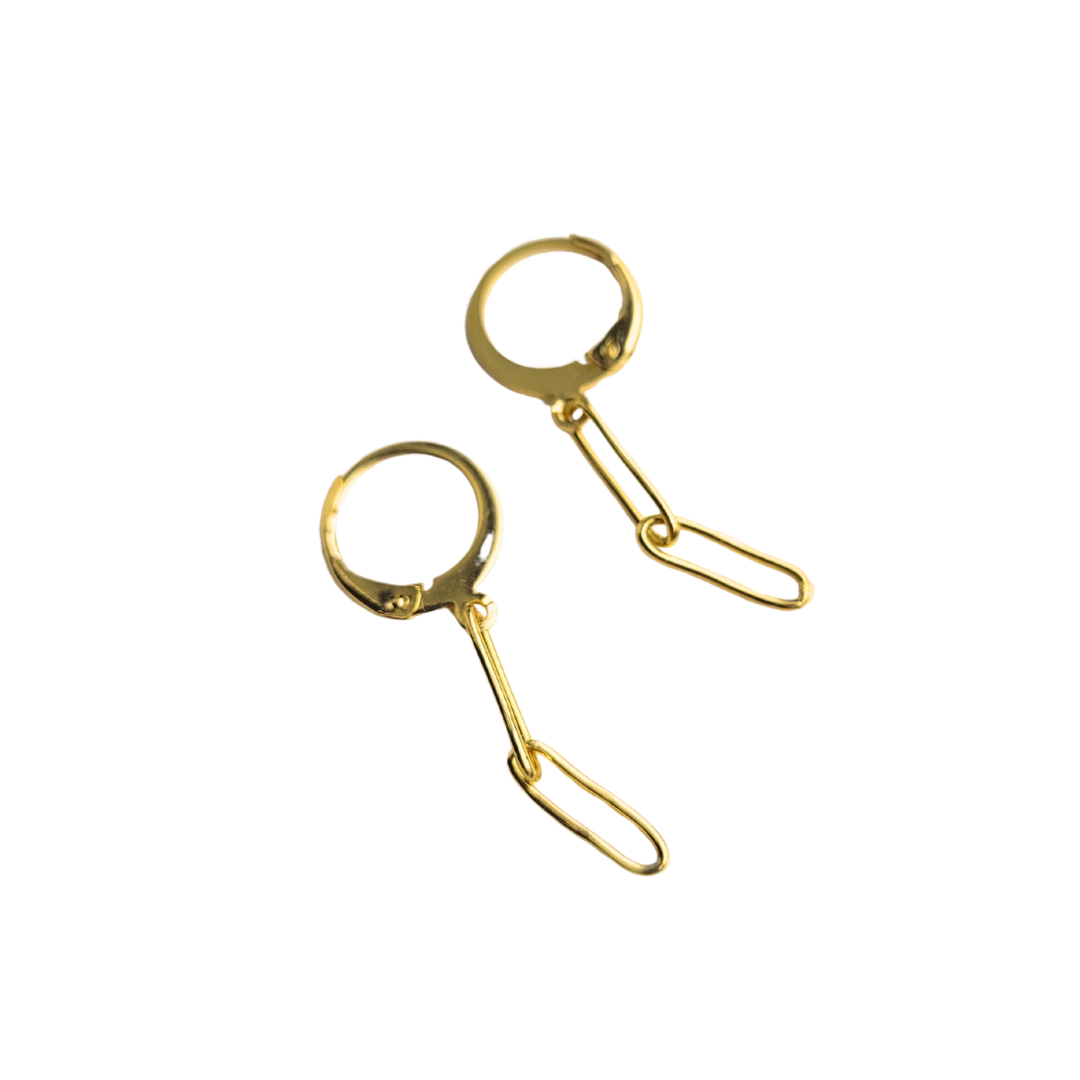 Oorringen huggie | goud | Schakel