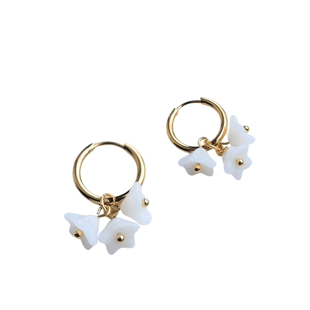 Oorringen huggie | goud of zilver | Fleurie