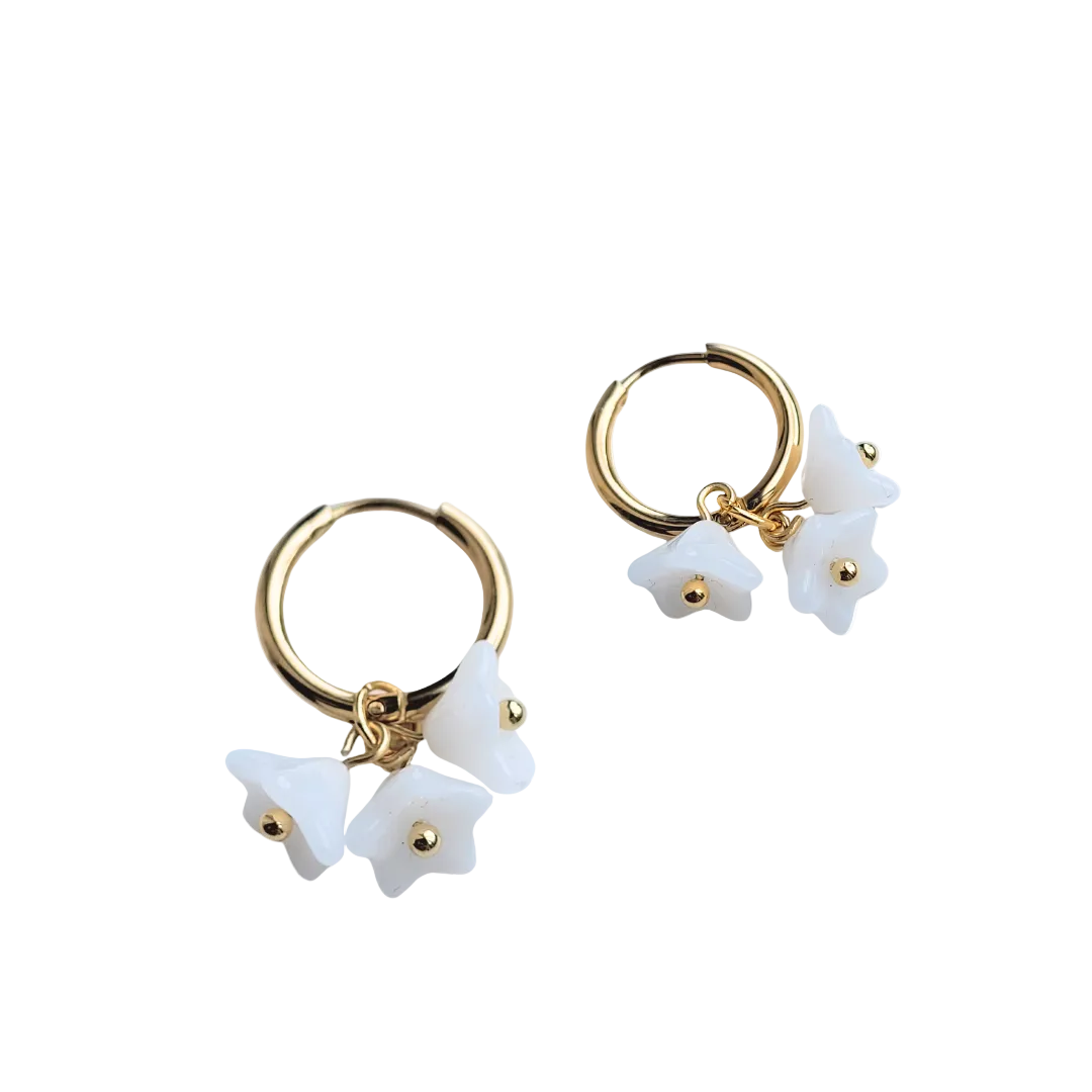 Oorringen huggie | goud of zilver | Fleurie