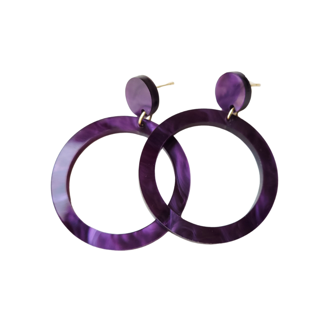 Statement oorbellen | Rond | Nina | PARELMOER