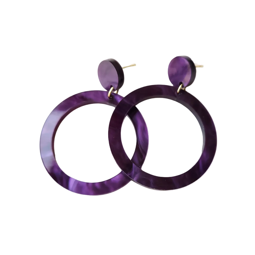 Statement oorbellen | Rond | Nina | PARELMOER