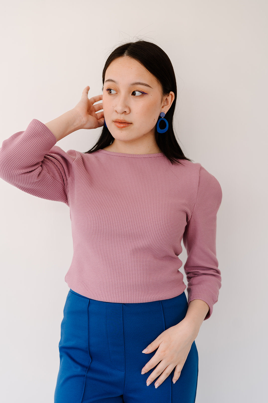 Statement oorbellen organisch | Arwen MAT HALFTRANSPARANT