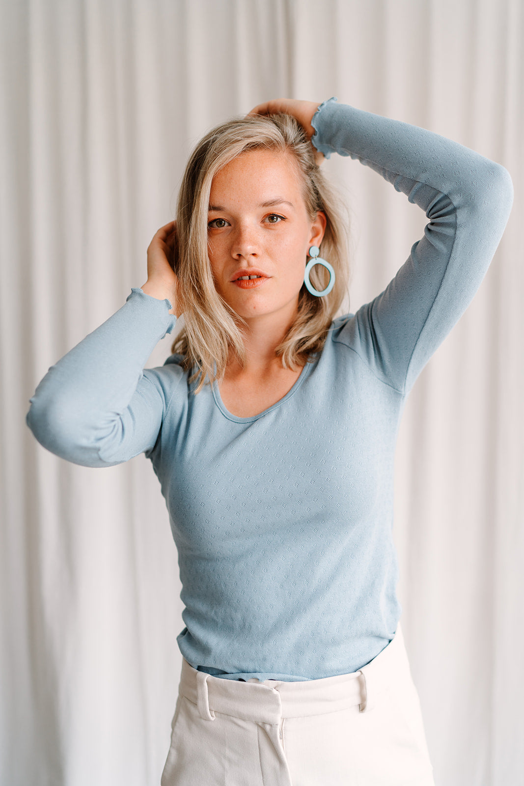 Statement oorbellen | Organisch | Maartje | ZIJDEGLANS