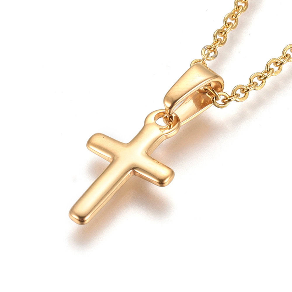 Ketting met kruisje | goud