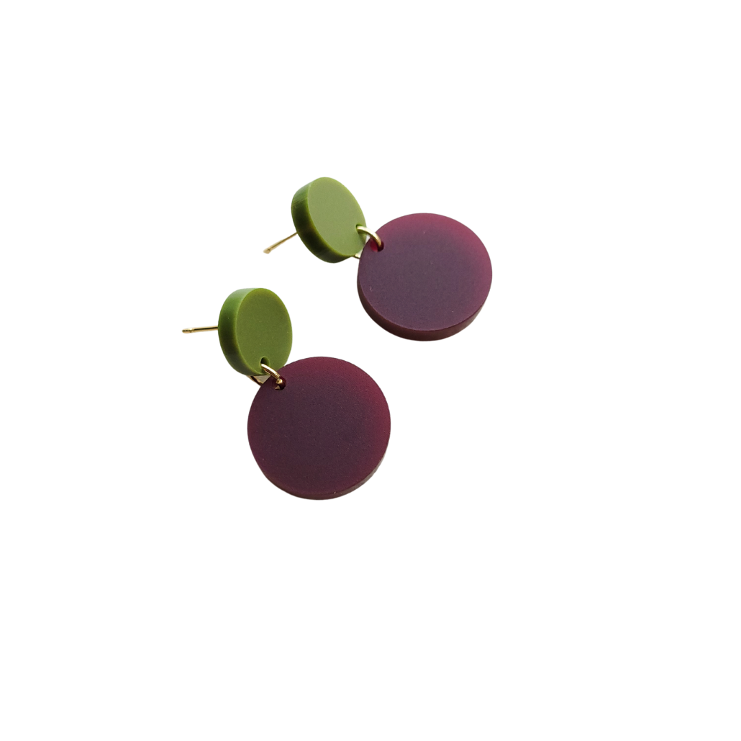 Kleine oorstekers rond | Vieve | multicolor