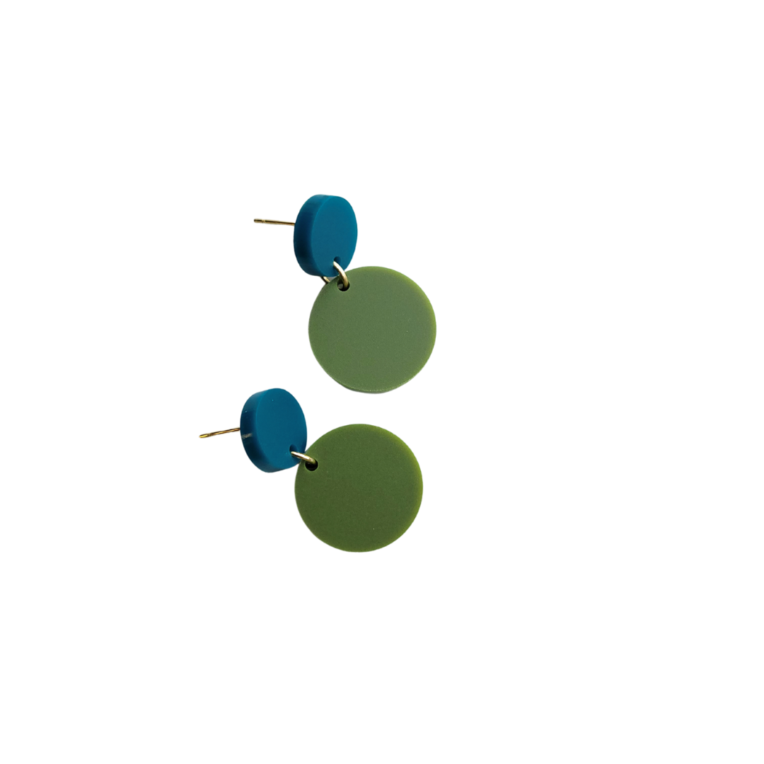 Kleine oorstekers rond | Vieve | multicolor