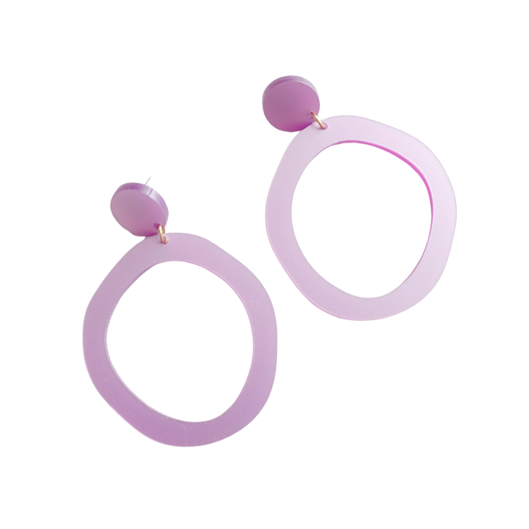 Statement oorbellen | Organisch | Maartje | ZIJDEGLANS