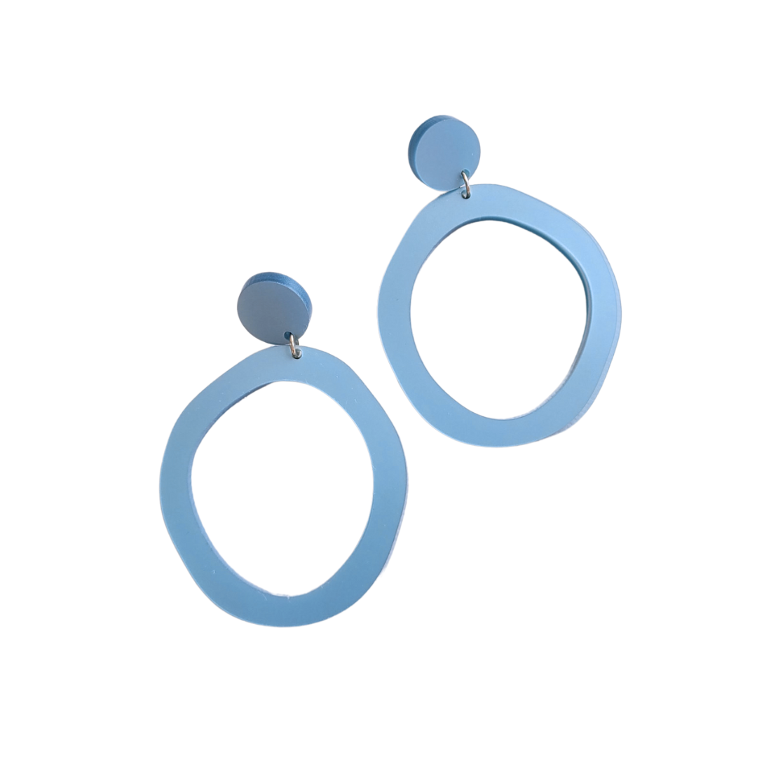 Statement oorbellen | Organisch | Maartje | ZIJDEGLANS