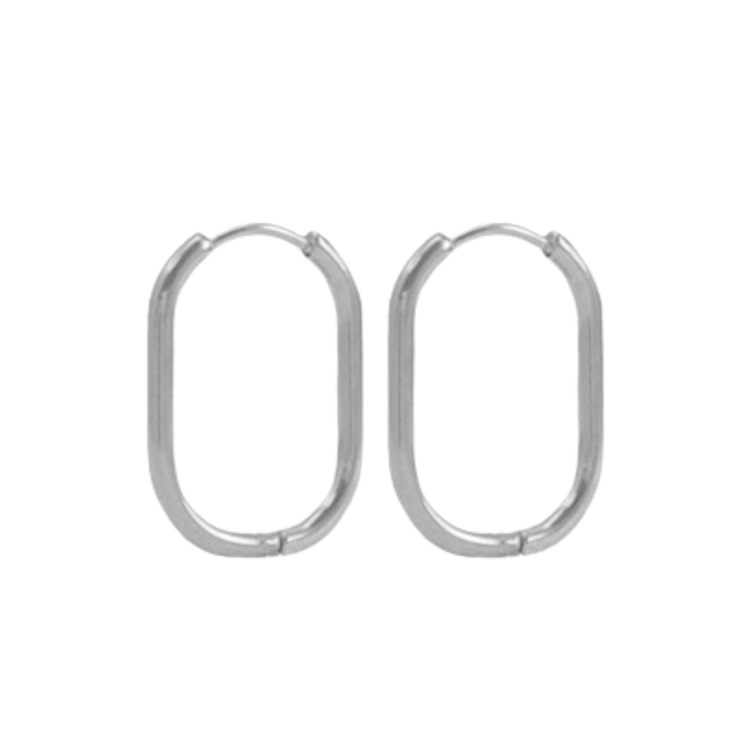 ovalen oorringen | goud en zilver | basic