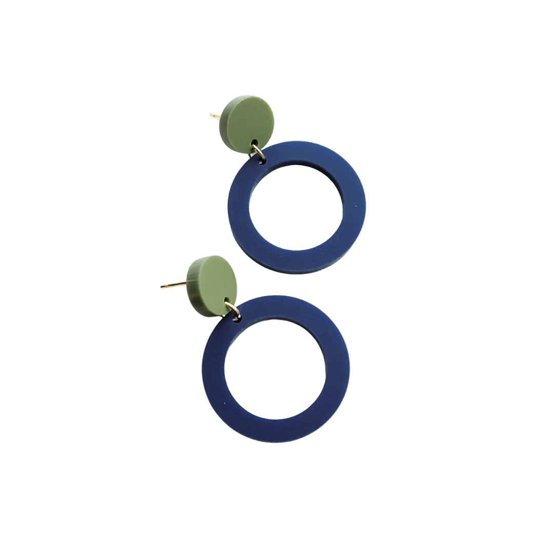 Statement oorbellen | Rond | Nina Multicolor