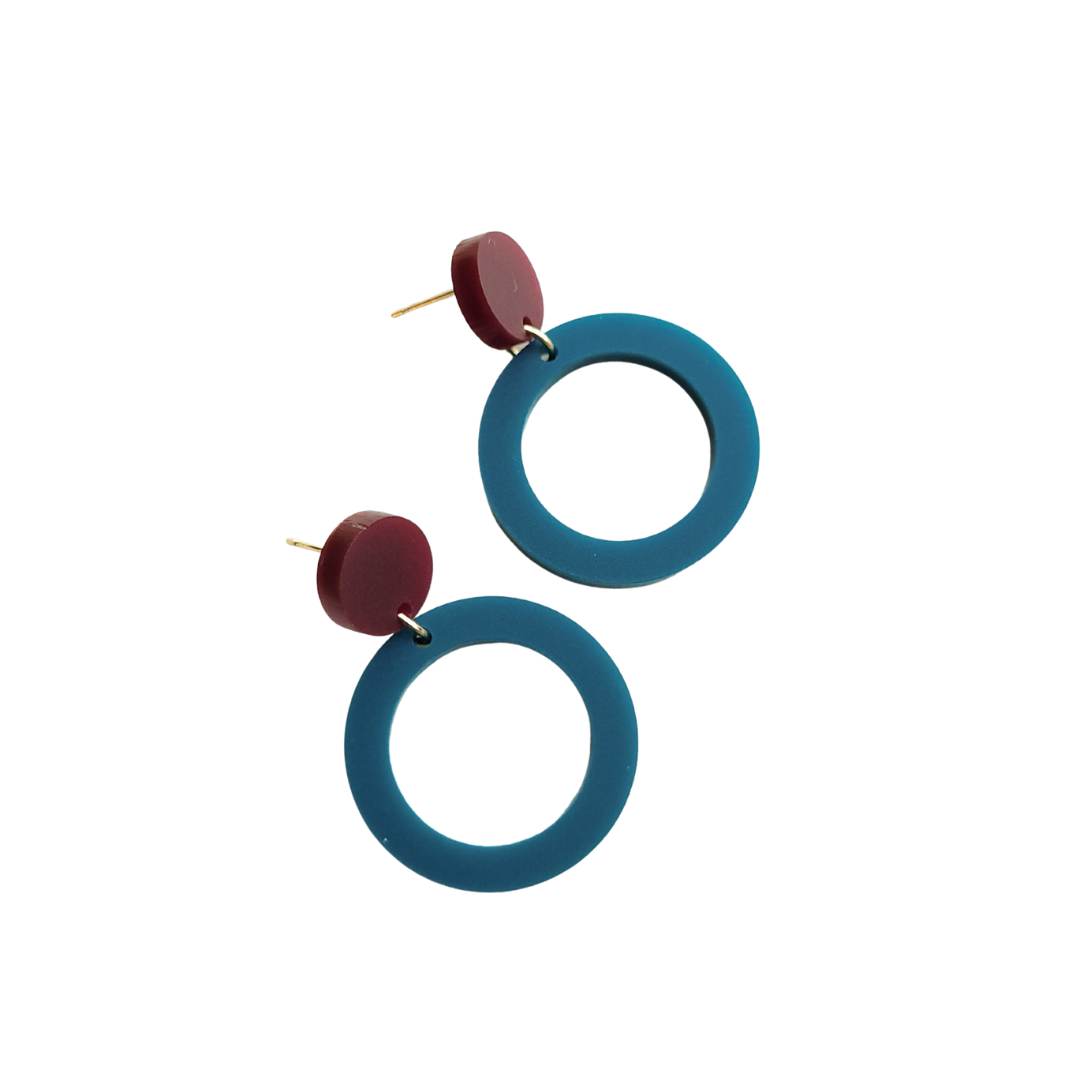 Statement oorbellen | Rond | Nina Multicolor
