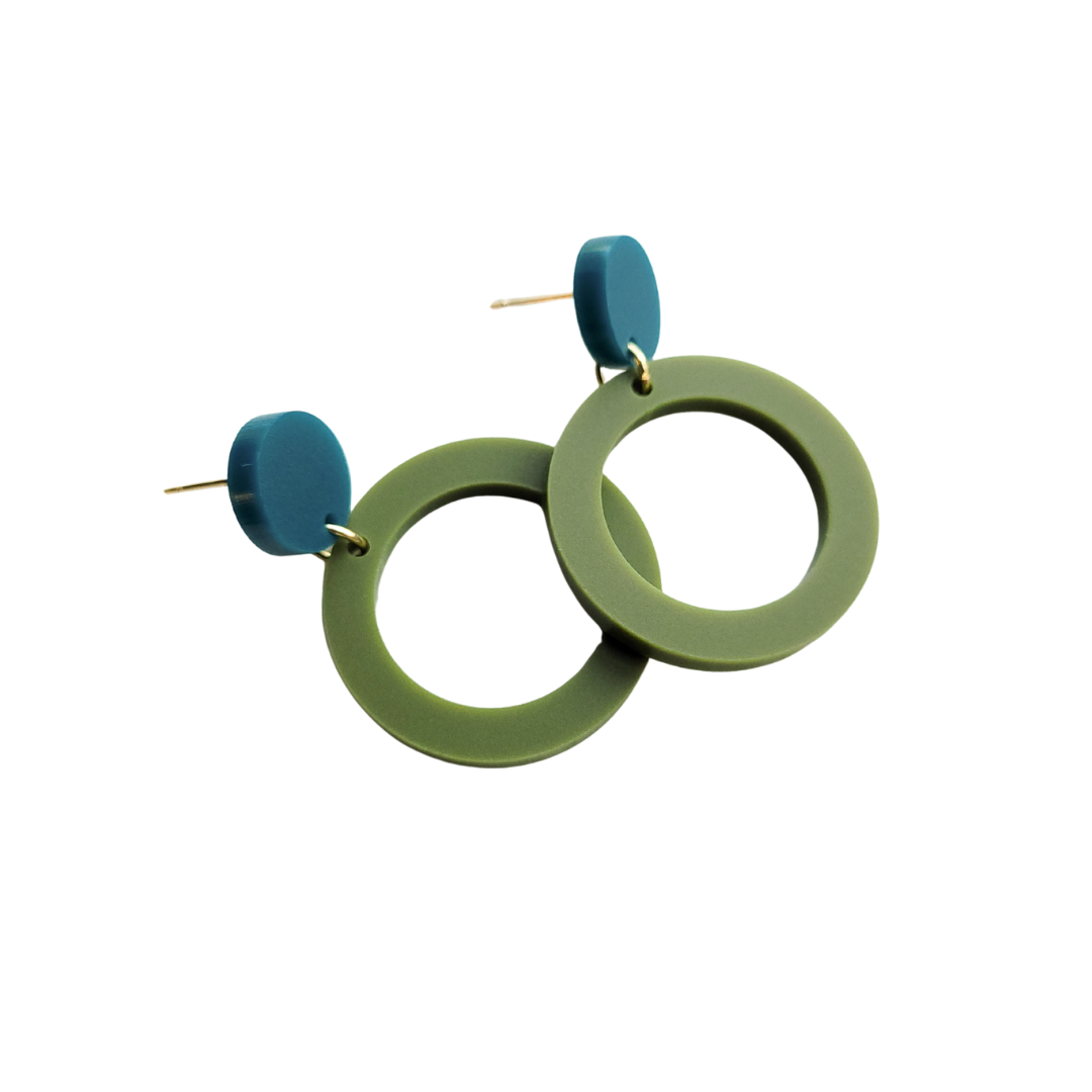 Statement oorbellen | Rond | Nina Multicolor