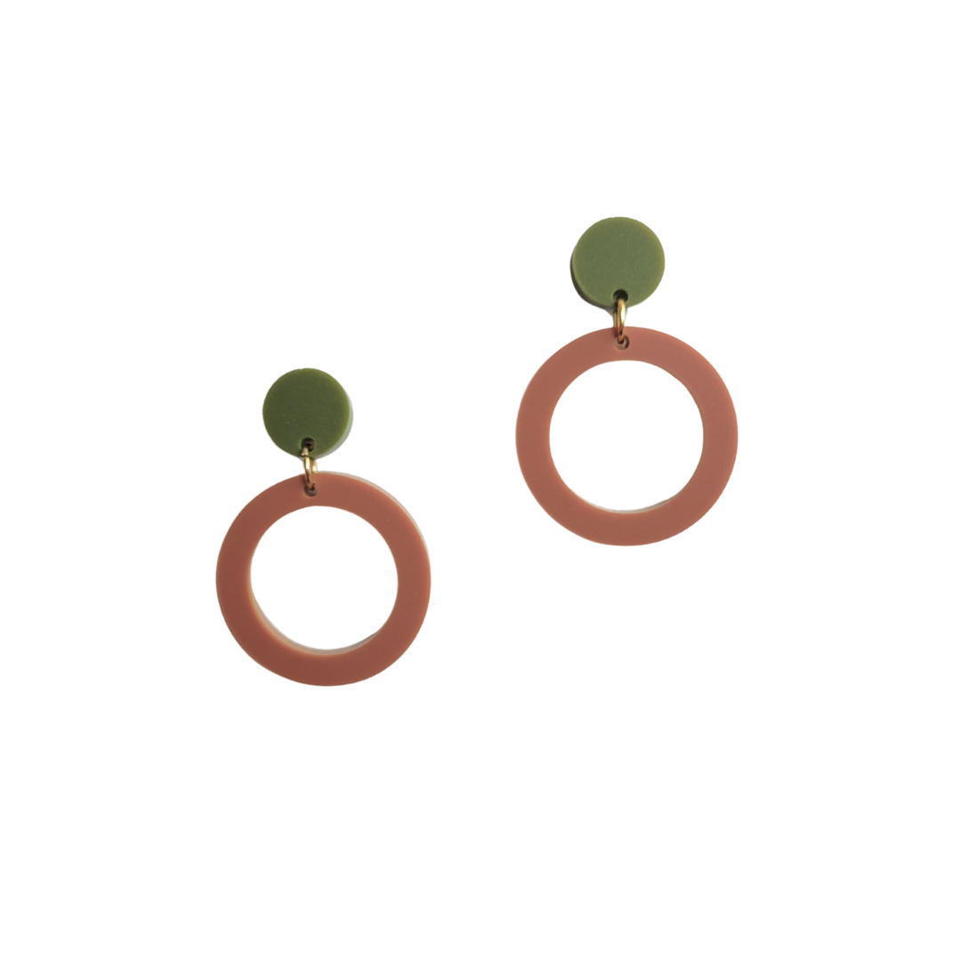 Statement oorbellen | Rond | Nina Multicolor