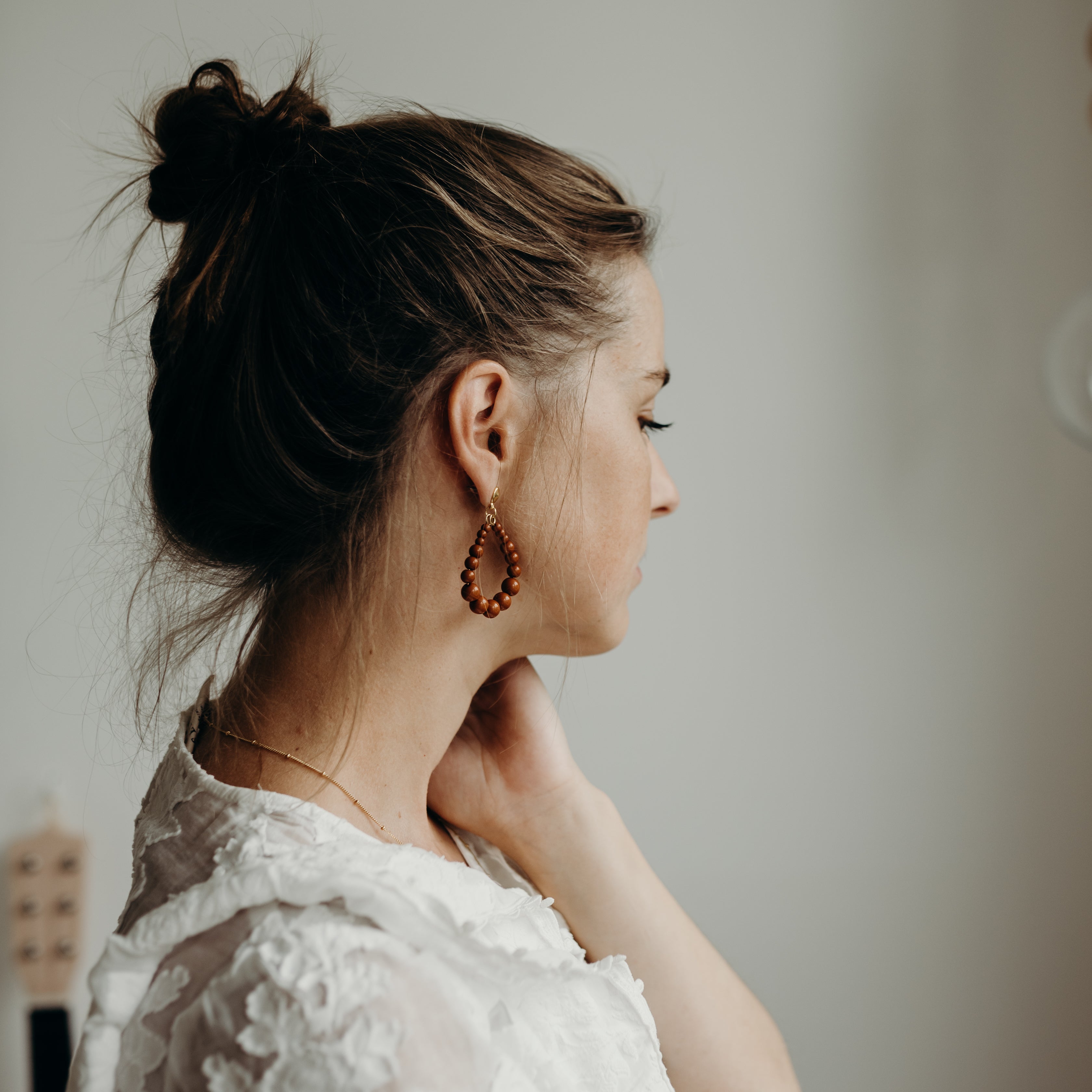 Statement oorbellen | Druppel | Juna | Glans