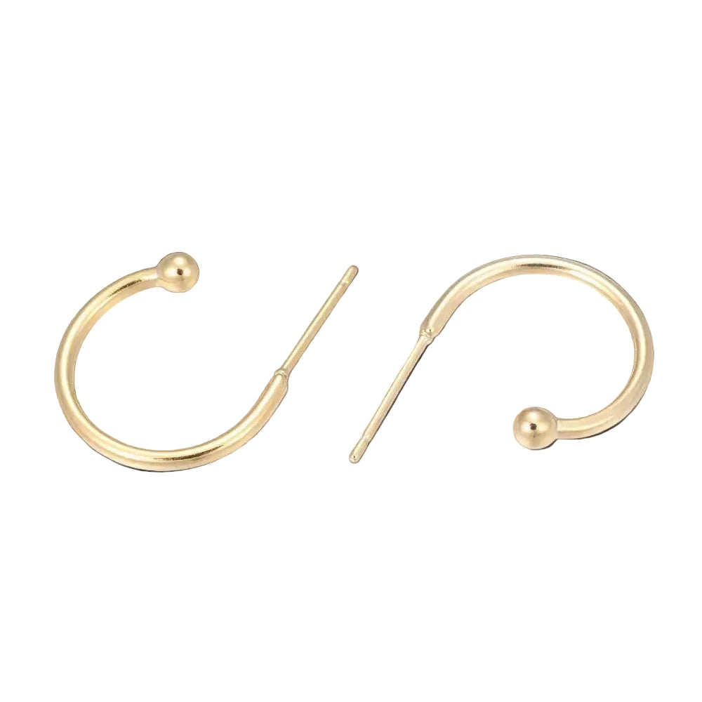 Basic oorstekers | voor bedels | goud en zilver