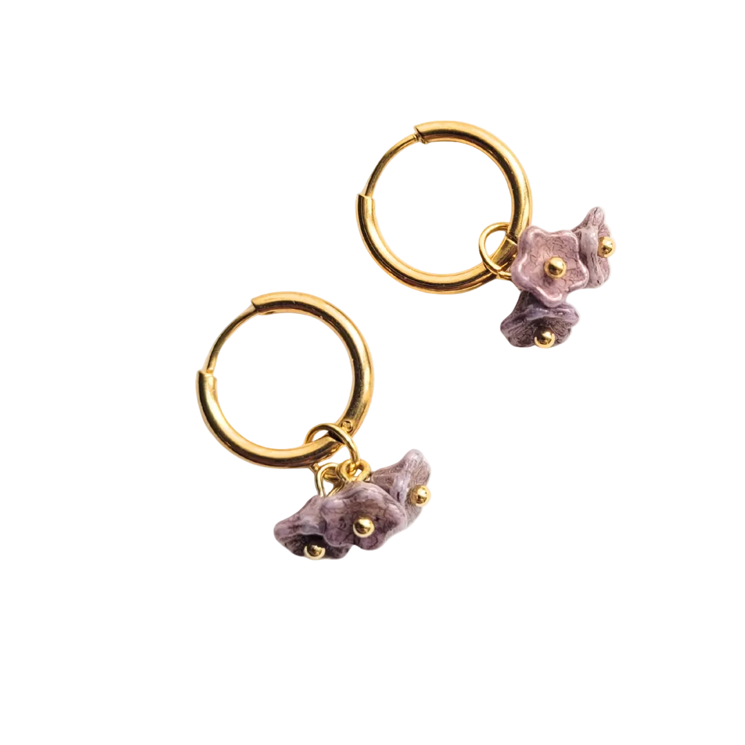 Oorringen huggie | goud of zilver | Fleurie