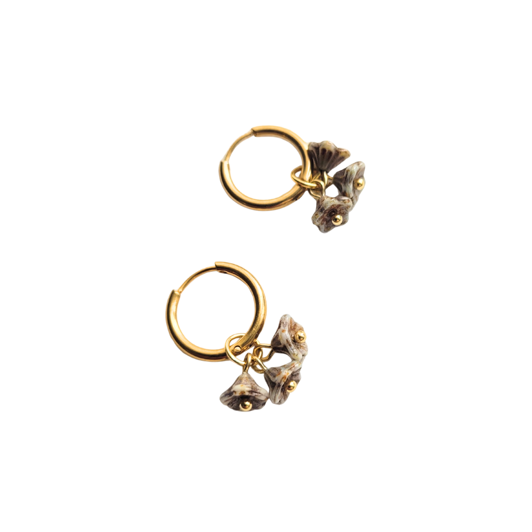 Oorringen huggie | goud of zilver | Fleurie