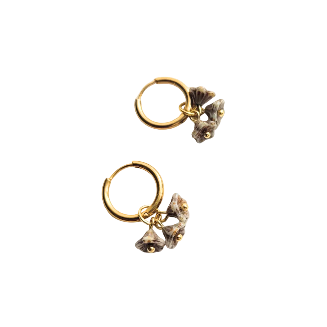 Oorringen huggie | goud of zilver | Fleurie