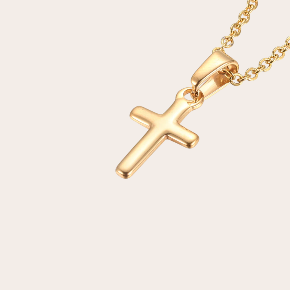Ketting met kruisje | goud