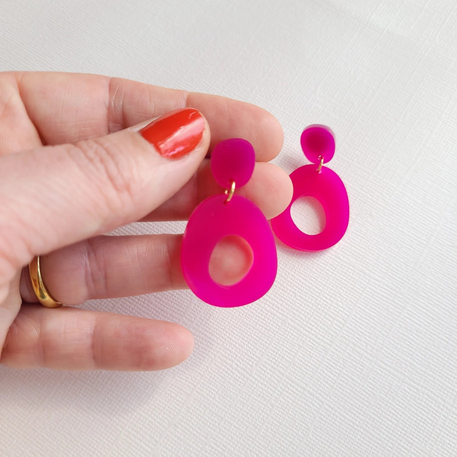 Statement oorbellen | Organisch | Christel GLANS