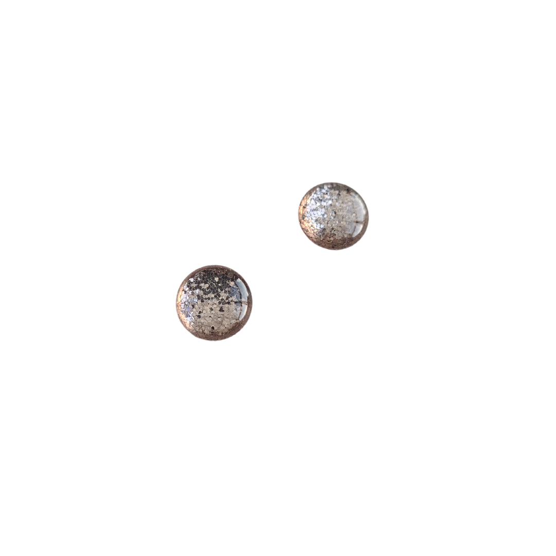 Oorknopjes| Rond | Dotjes | GLITTER