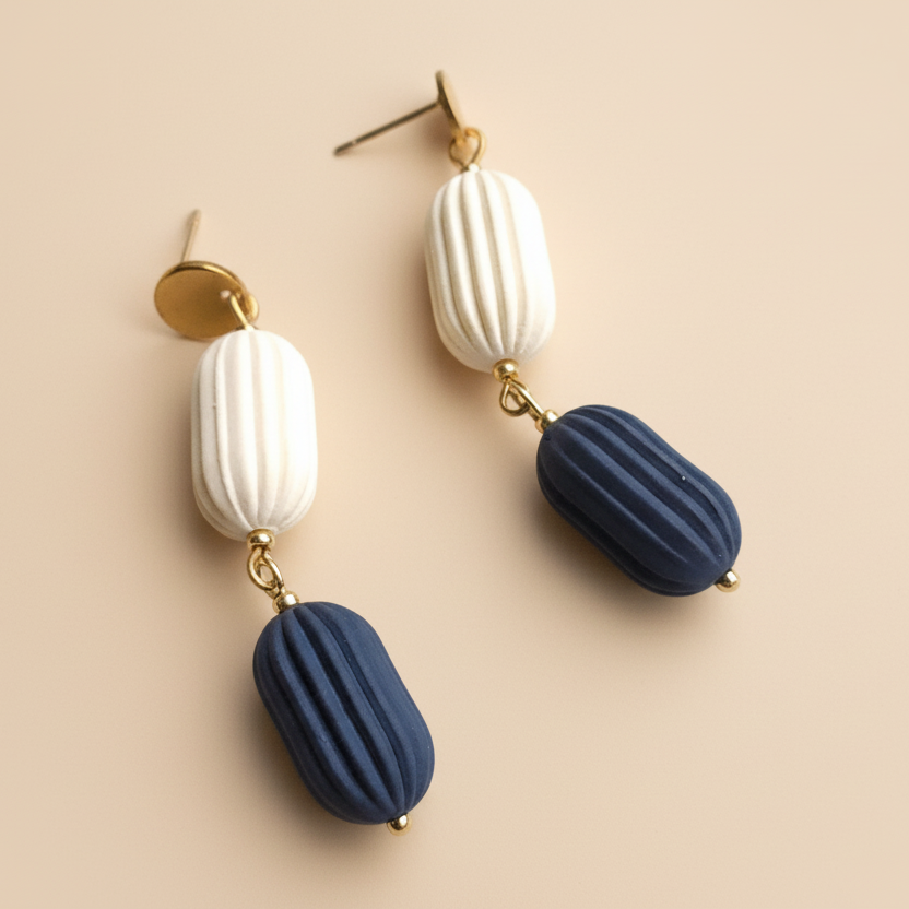 Statement oorbellen | kralen | Olivia