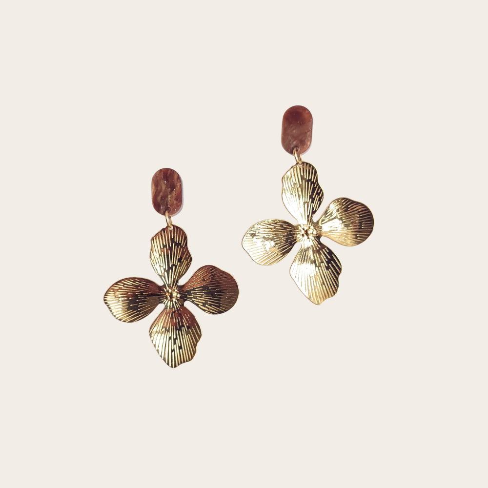 Statement oorbellen | Bloem | Lilly