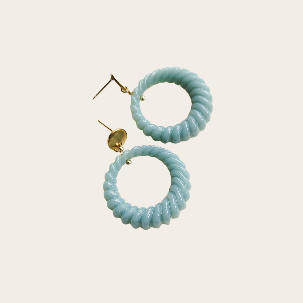 Kleine ronde oorbellen | Nina twisted XS