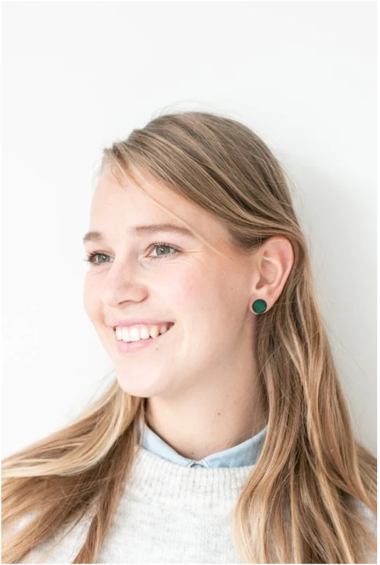 Oorknopjes| Rond | Dotjes | GLITTER