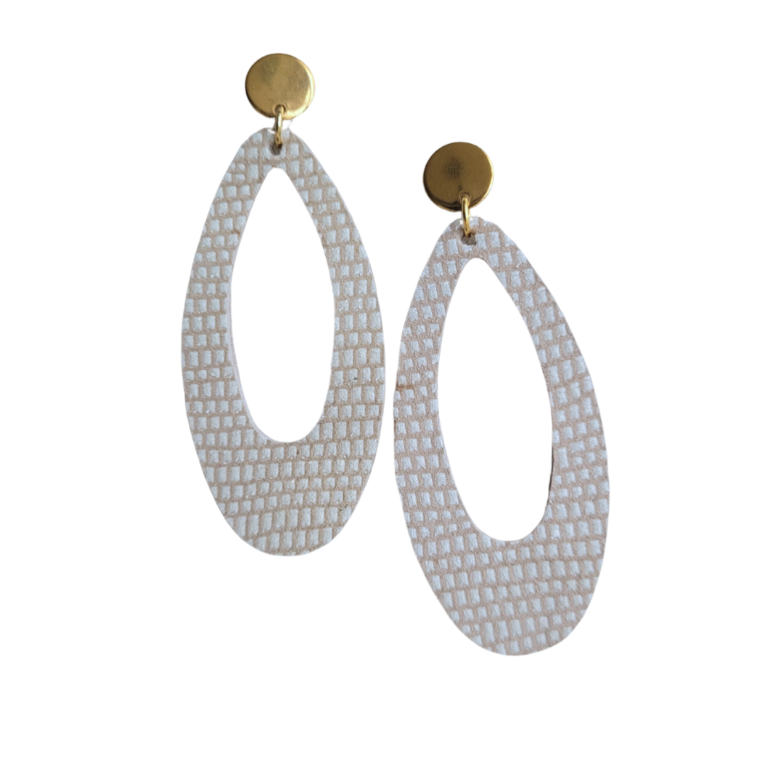 Leren oorbellen | Mirjam