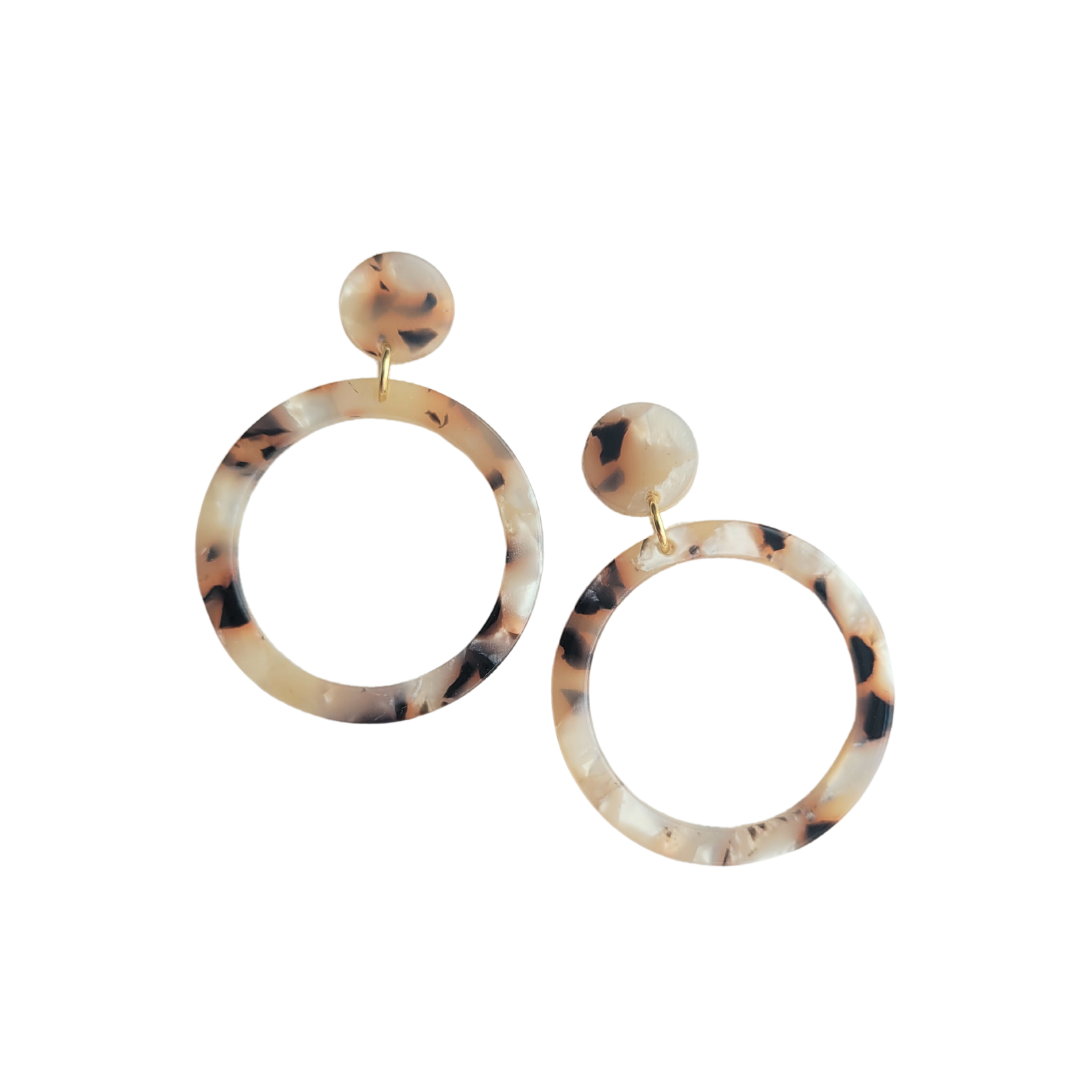 Statement oorbellen | Rond | Nina | MARBLE