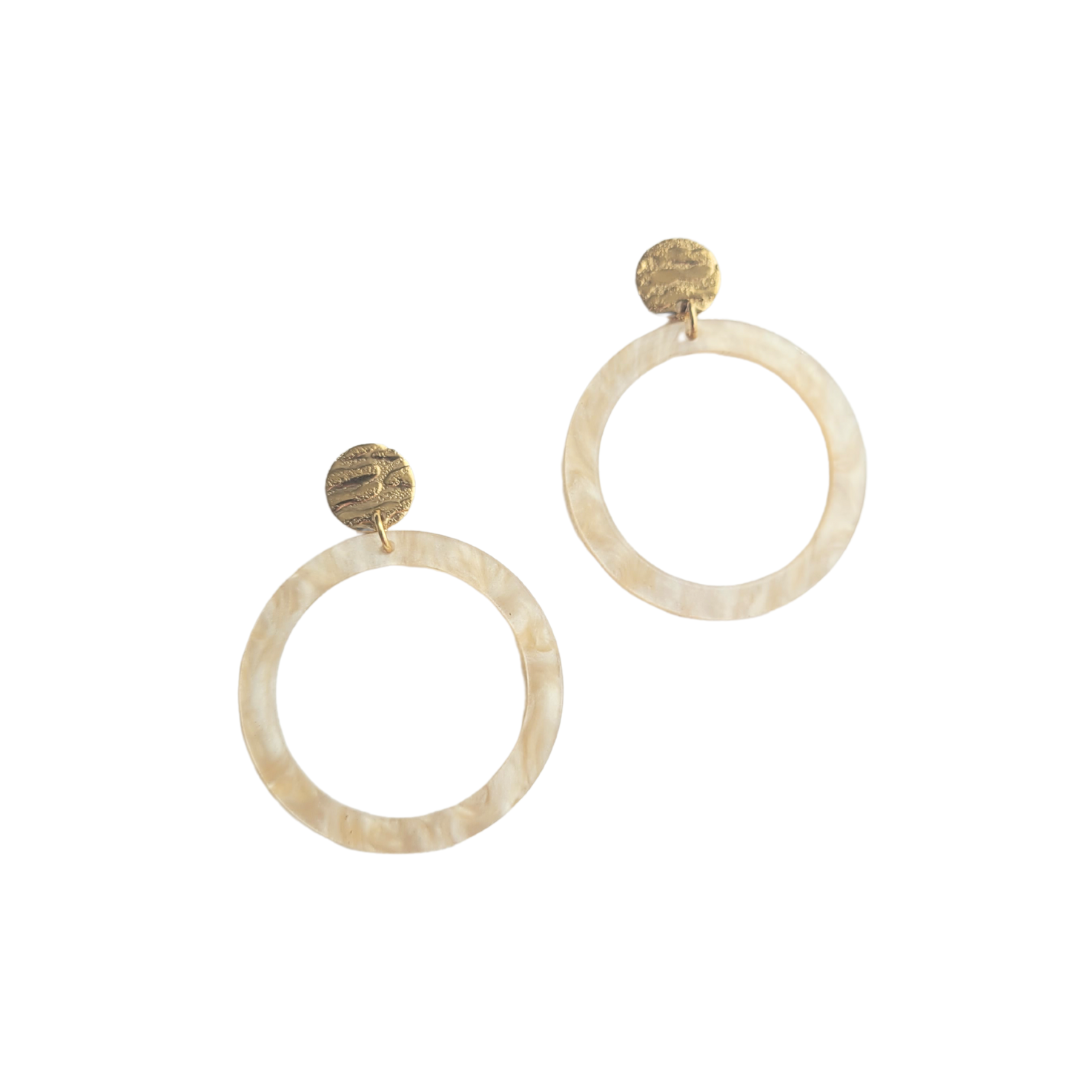 Statement oorbellen | Rond | Nina | MARBLE