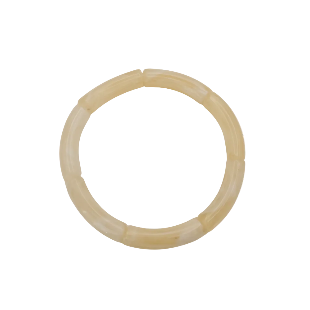 Tube armband | beige marble