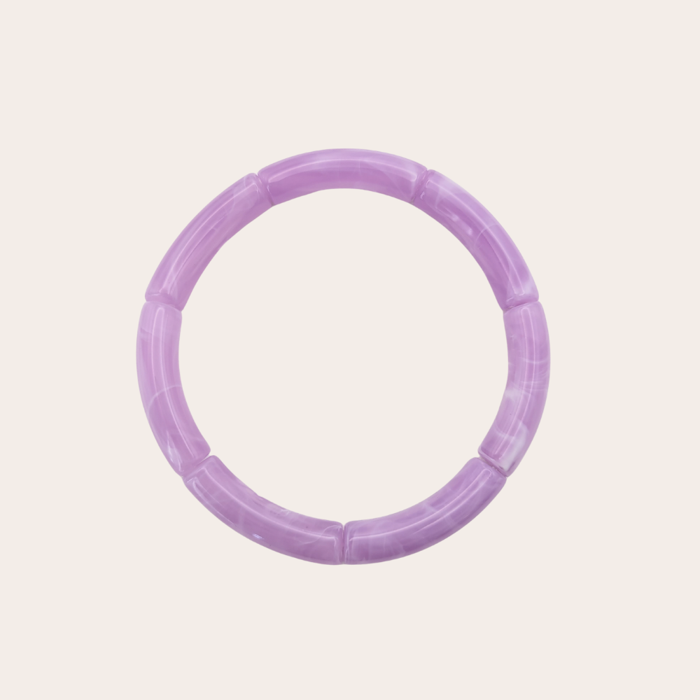 Tube armband | lila marble