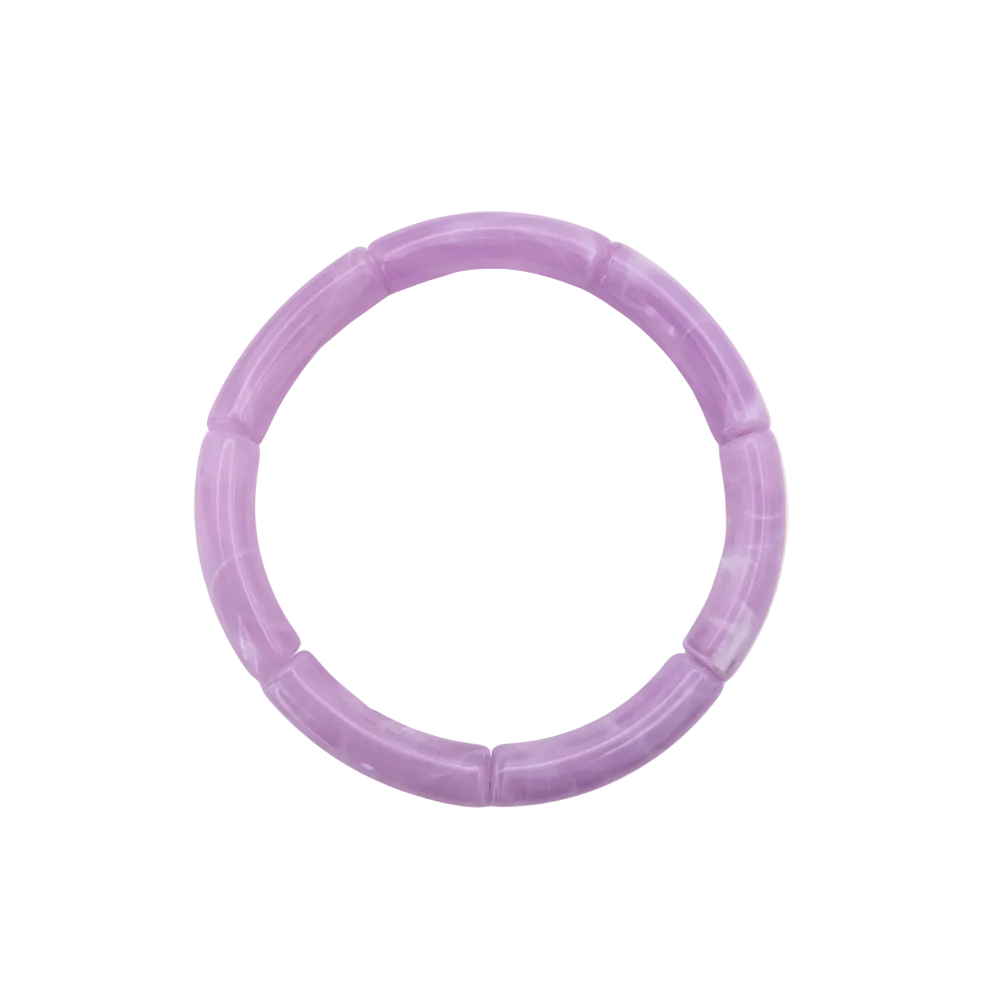 Tube armband | lila marble