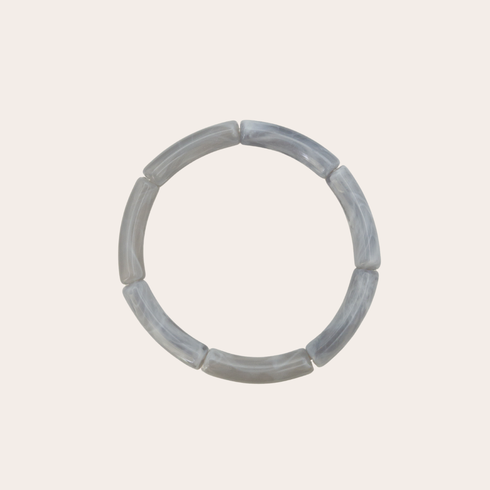 Tube armband | grijs marble