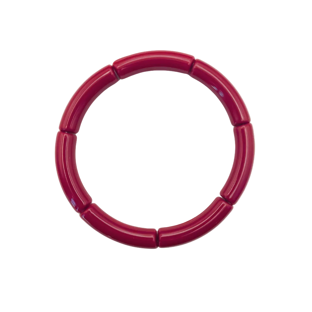 Tube armband | wijnrood