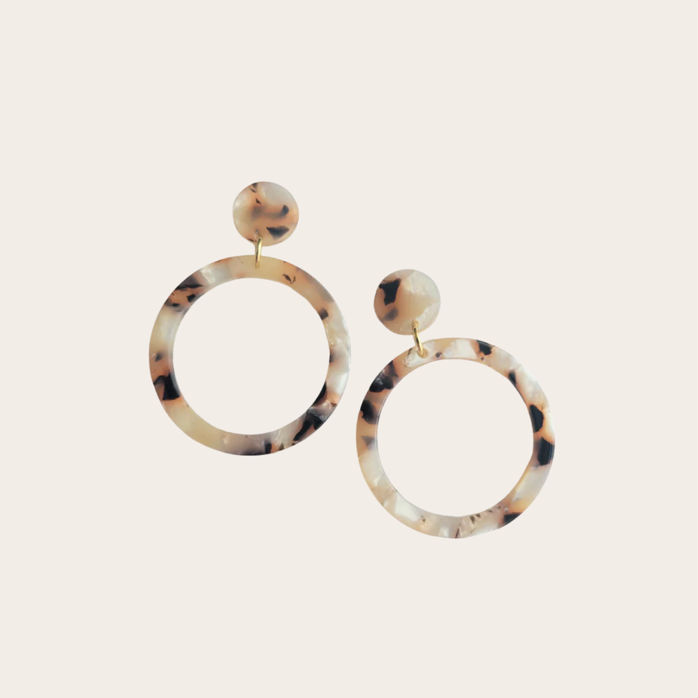 Statement oorbellen | Rond | Nina | MARBLE